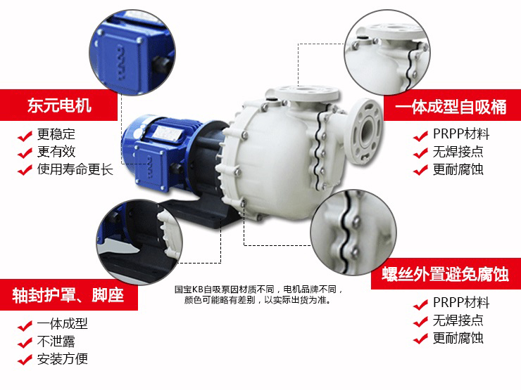 氟塑料耐酸堿自吸泵細(xì)節(jié)展示